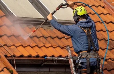 Démoussage et hydrofuge de toiture à Réorthe